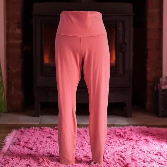 Lululemon Dance Studio Jogger Coral Pink Sz 12 High Rise Lightweight Athleisure - Picture 1 of 8